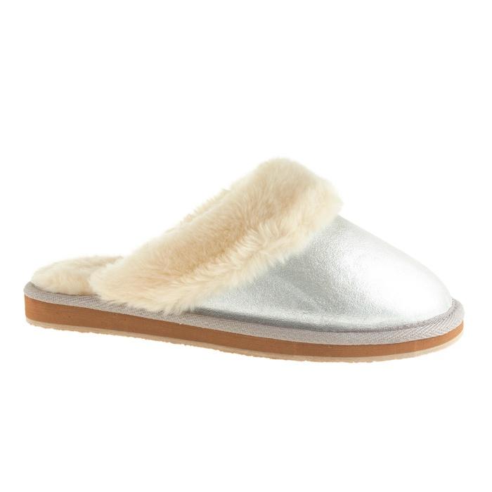 J.Crew Metallic Shearling Scuffs