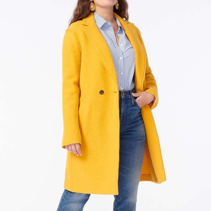 J.Crew Daphne Topcoat In Italian Boiled Wool