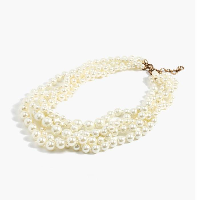 J.Crew Pearl Twisted Hammock Necklace