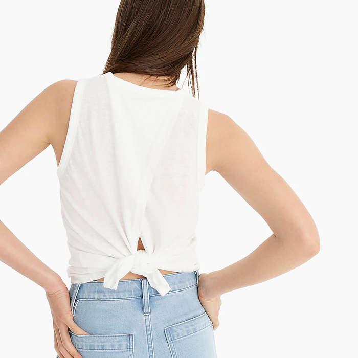 J.Crew Tie-Back Tank Top