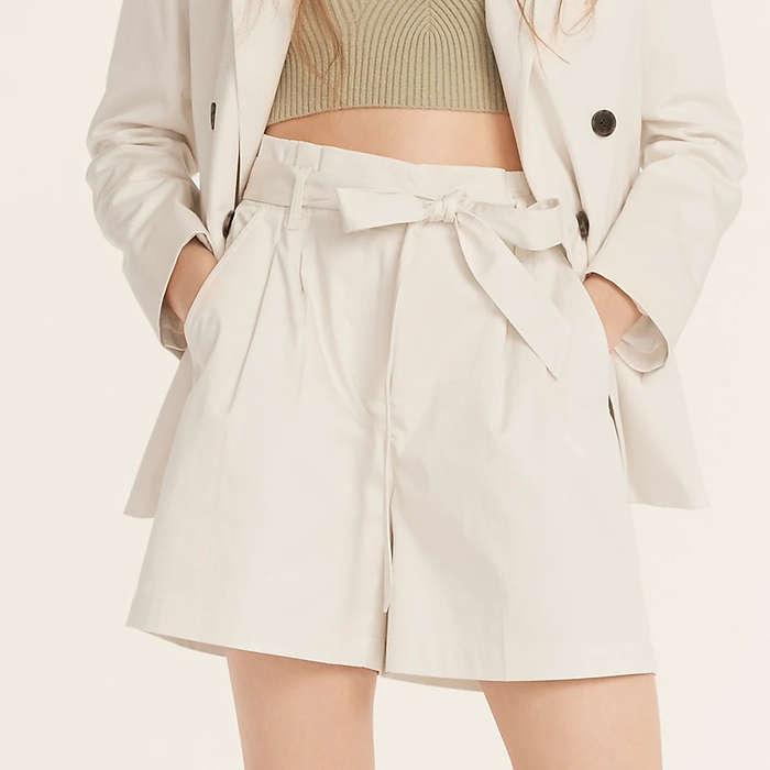 J.Crew Tie-Waist Short In Lightweight Chino