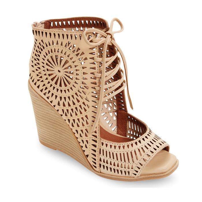 Jeffrey Campbell Rayos Perforated Wedge Sandal