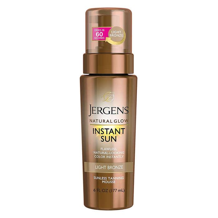 Jergens Natural Glow Instant Sun Sunless Tanning Mousse