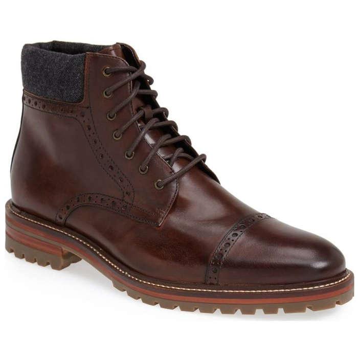 J&M 1850 Karnes Brogue Cap Toe Boot