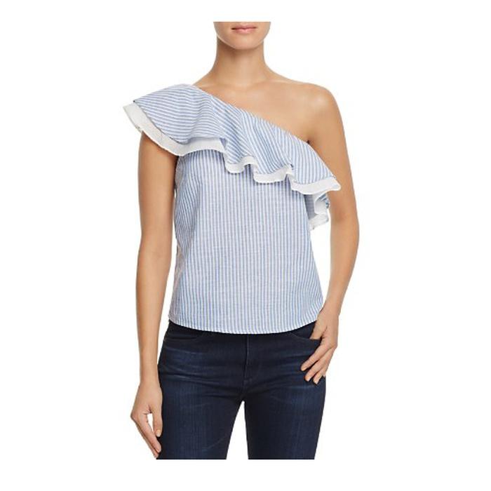 J.O.A. One Shoulder Stripe Top