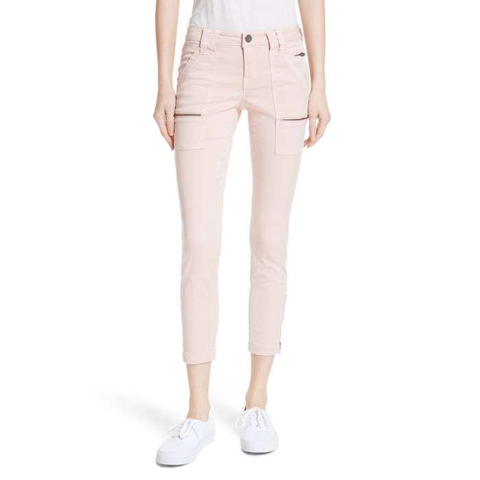 Joie  Park Skinny Zipper-Accented Jean