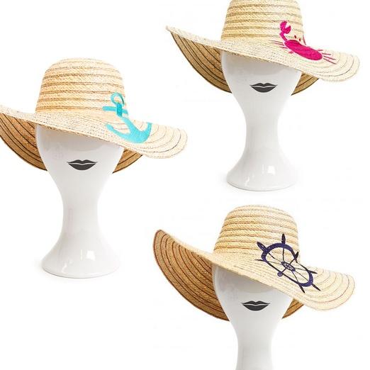 Jonathan Adler Floppy Embroidered Sun Hat