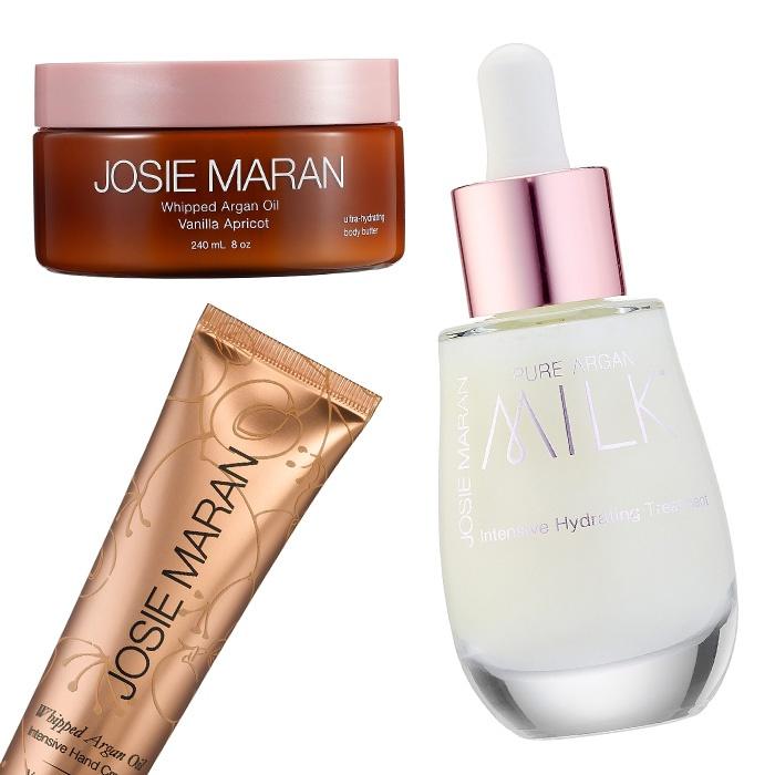 Josie Maran Whipped Argan Oil Intensive Hand Cream and Ultra-Hydrating Body Butter; Pure Argan Milk™ Intensive Hydrating Treatment