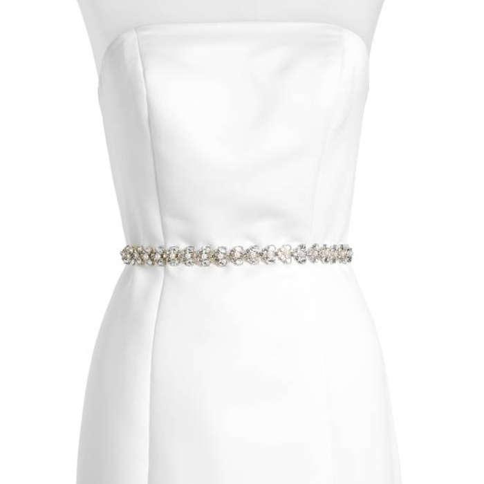 Kate Spade New York Crystal & Imitation Pearl Belt