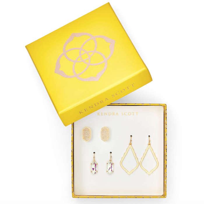 Kendra Scott Sophia, Lemmi, & Ellie Earring Gift Set In Gold