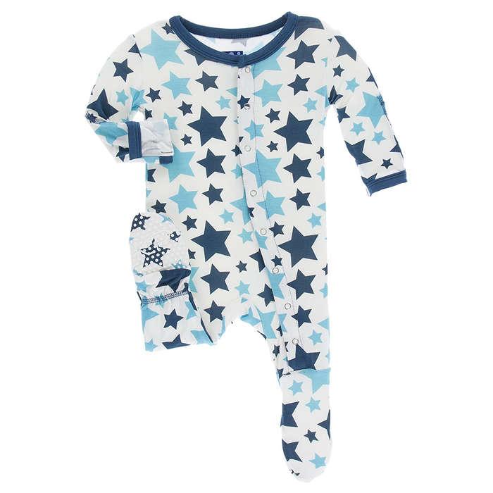 KicKee Pants Baby Boys' Essentials Print Footie