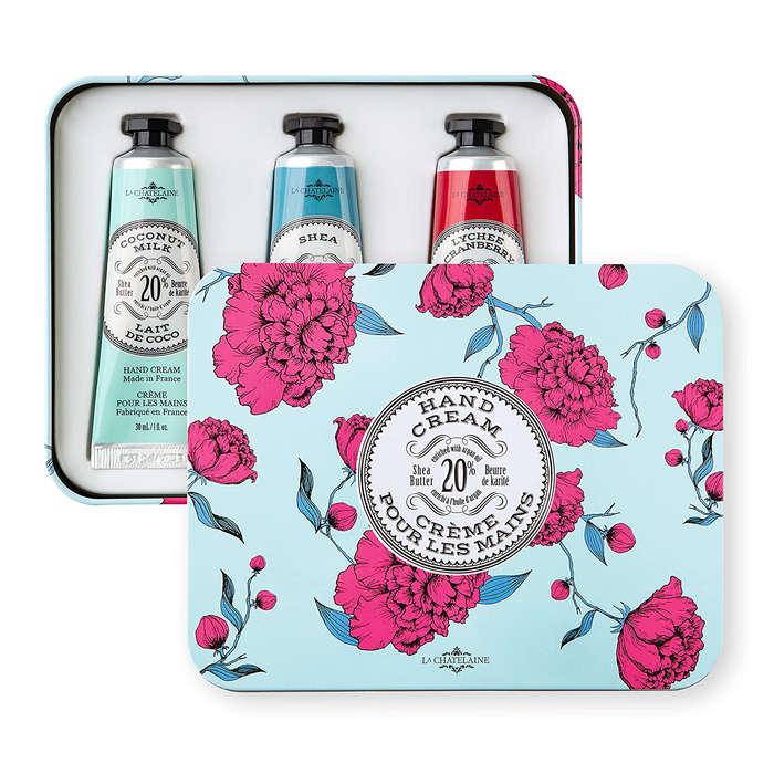 La Chatelaine Hand Cream Trio Tin Gift Set