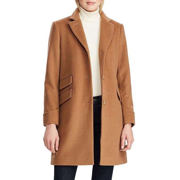 Lauren Ralph Lauren Single-Breasted Walker Coat