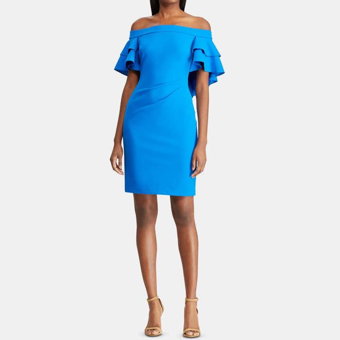 Lauren Ralph Lauren Tiered Overlay Dress