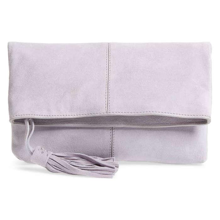 Leith Suede Clutch