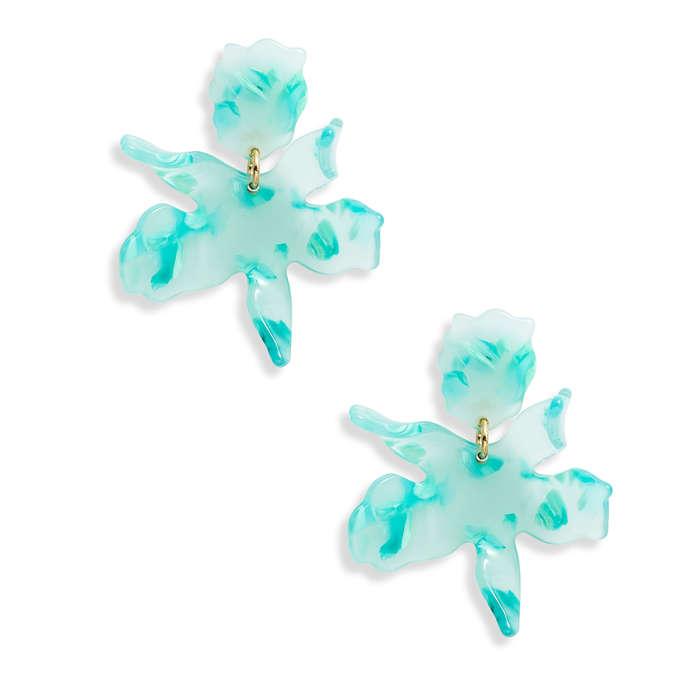 Lele Sadoughi Small Paper Lily Earrings