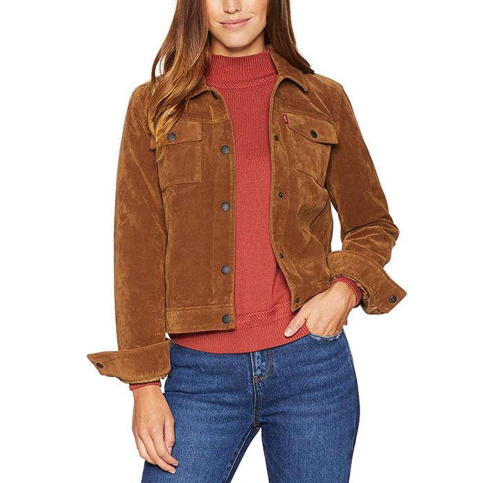 Levi's Vintage Faux Suede Modern Trucker Jacket