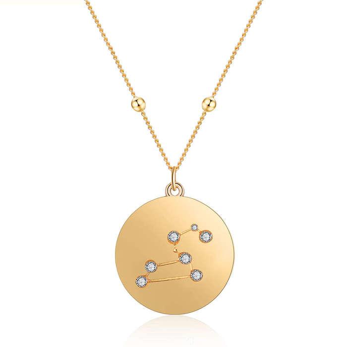 Lilie&White Gold Zodiac Pendant Neckalce