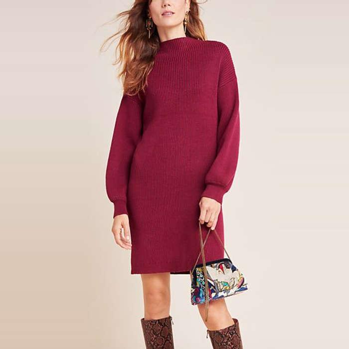 Line & Dot Alder Mock Neck Sweater Dress