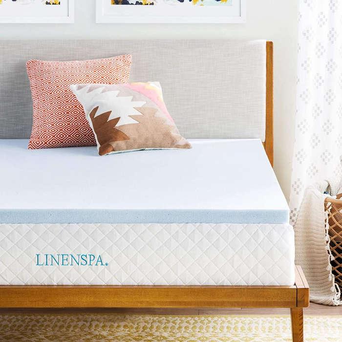 LinenSpa 2" Gel Infused Memory Foam Mattress Topper