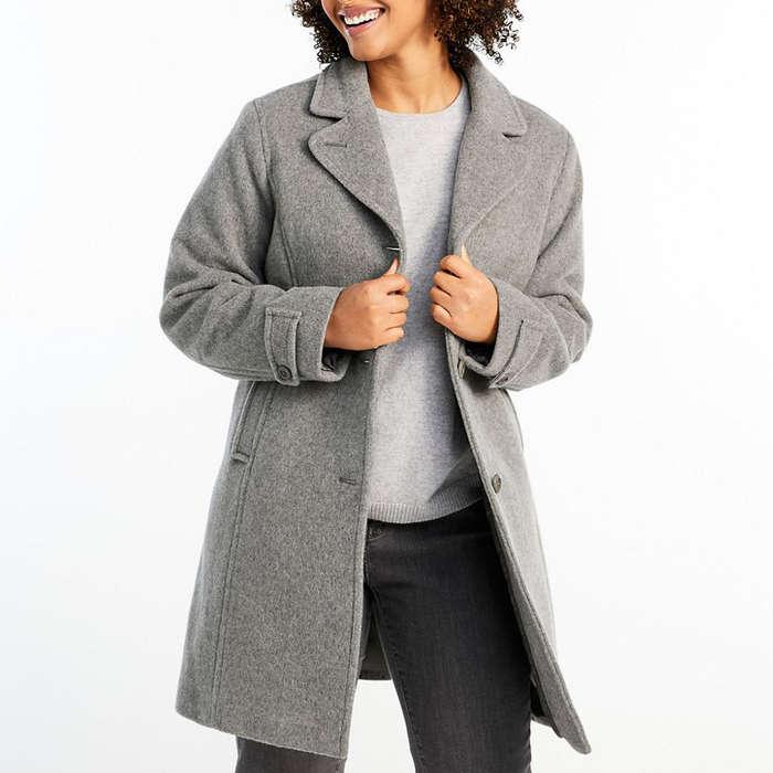 L.L.Bean Classic Lambswool Polo Coat