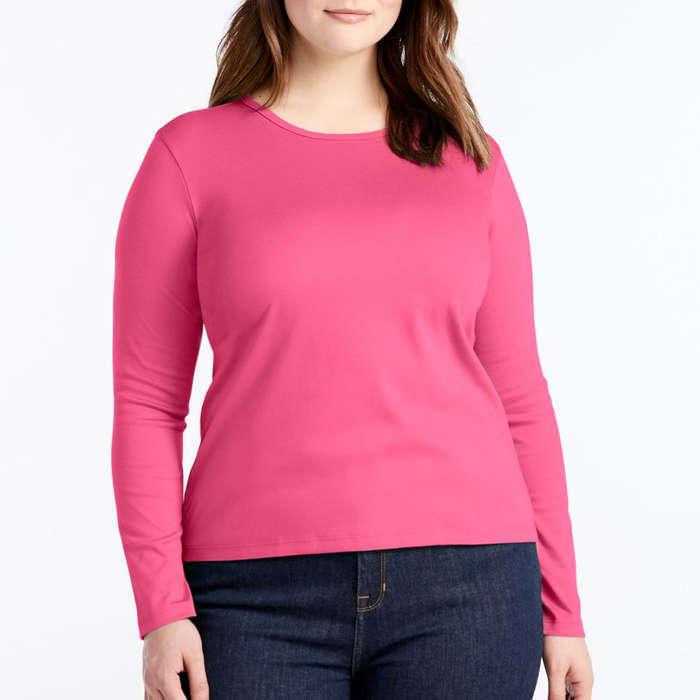 L.L.Bean Pima Cotton Tee Long-Sleeve Crewneck