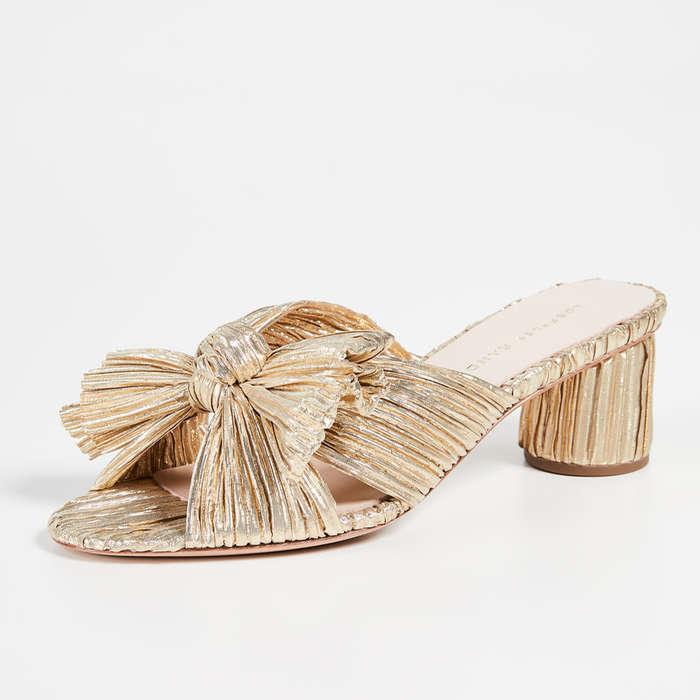 Loeffler Randall Emilia Pleated Knot Mules