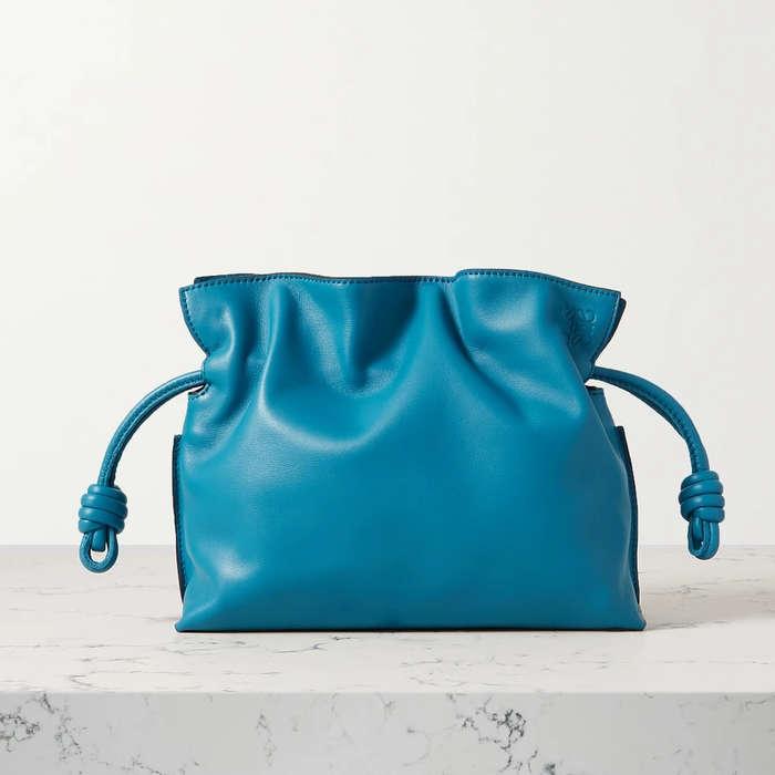 Loewe Mini Flamenco Knot Leather Clutch