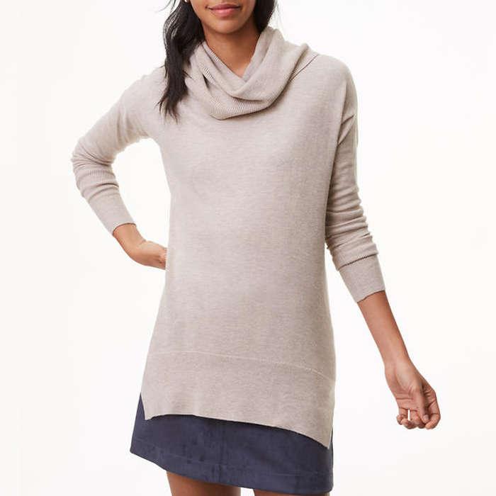 Loft Cowlneck Tunic Sweater