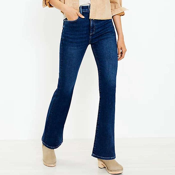 Loft Curvy Flare Jeans