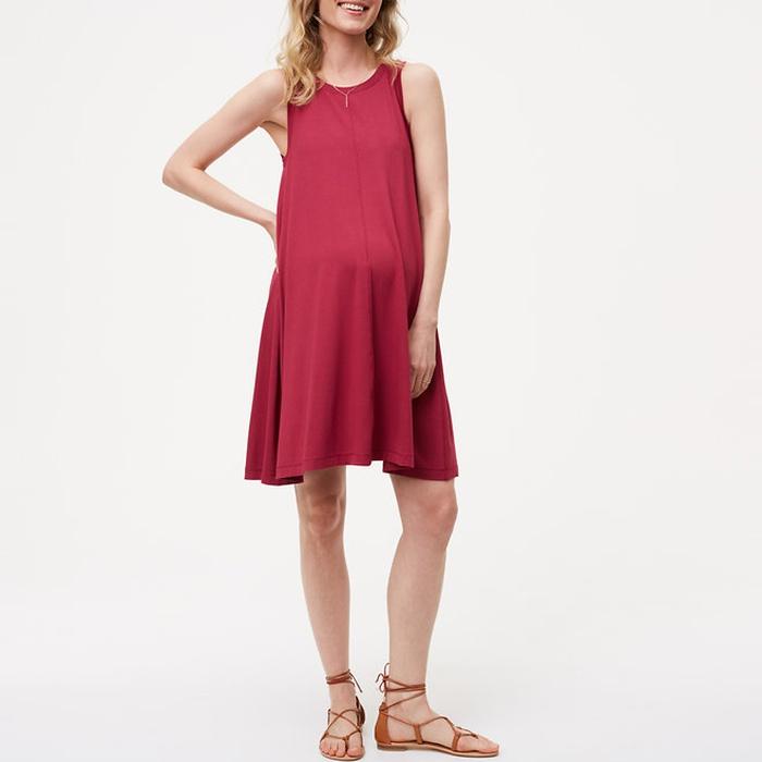 Loft Maternity Sleeveless Swing Dress