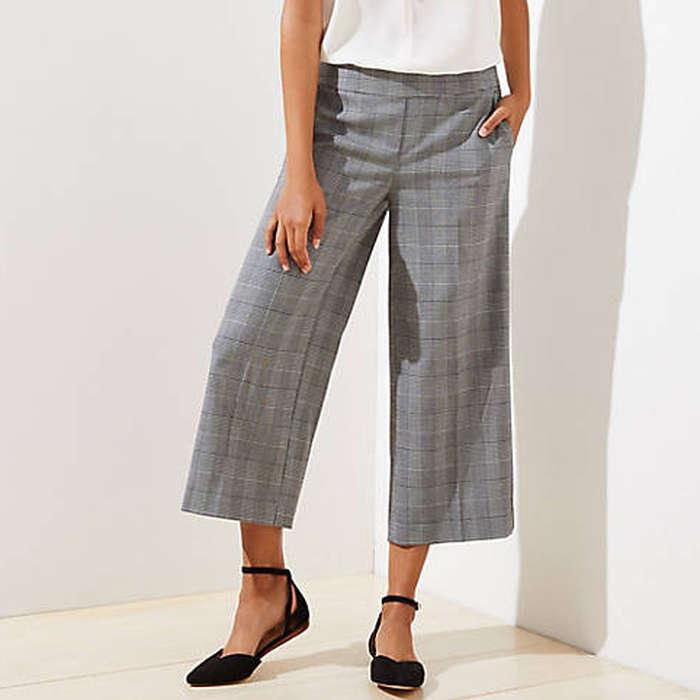 Loft Wide Leg Crop Pants