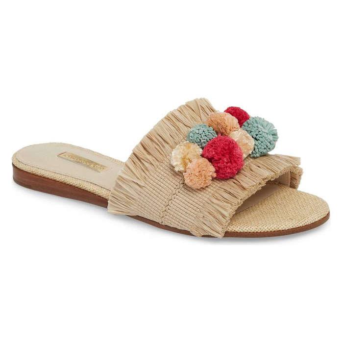 Louise et Cie Arytha Raffia Slide Sandal