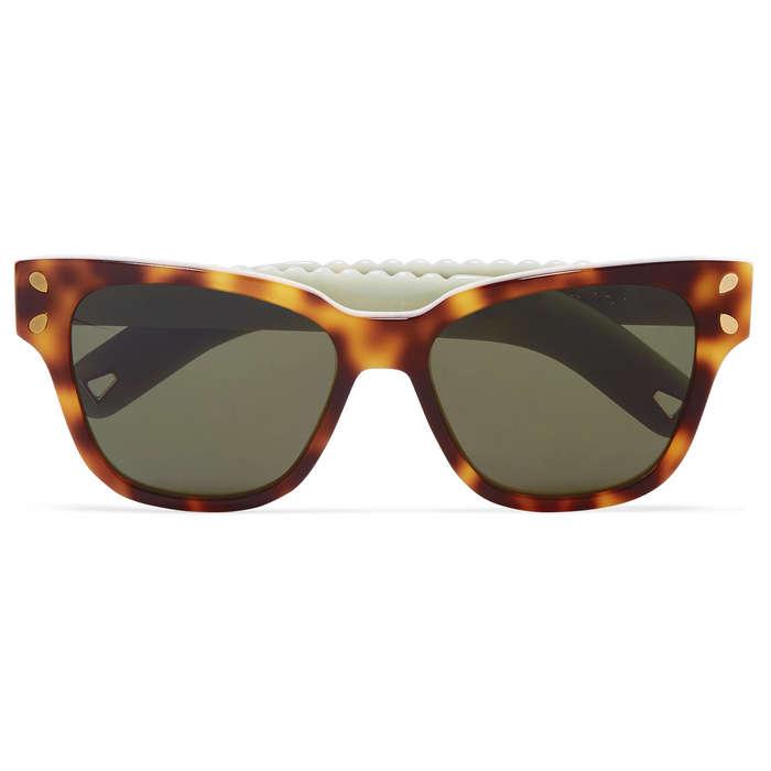 Lucky Folk Diving For Gold Cat-Eye Tortoise Shell Acetate Sunglasses