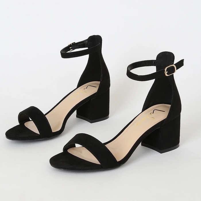 Lulu's Harper Ankle Strap Heels