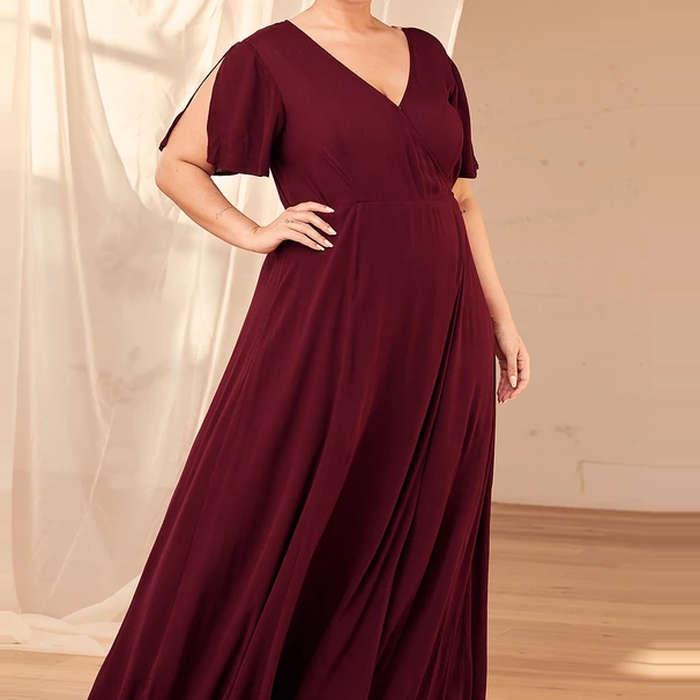 Lulu's Heart Of Marigold Wrap Maxi Dress