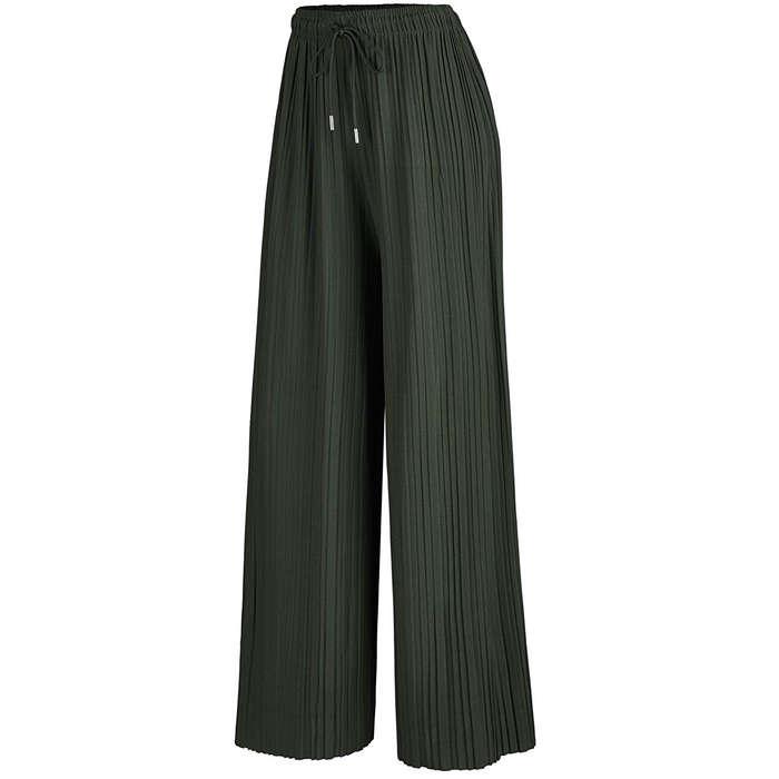 Made By Johnny Pleated Wide Leg Palazzo Pants