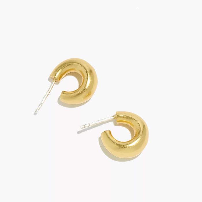 Madewell Chunky Huggie Hoop Earrings