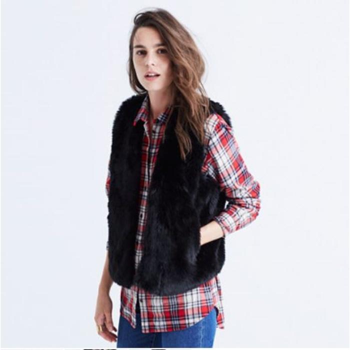 Madewell Faux Fur Vest