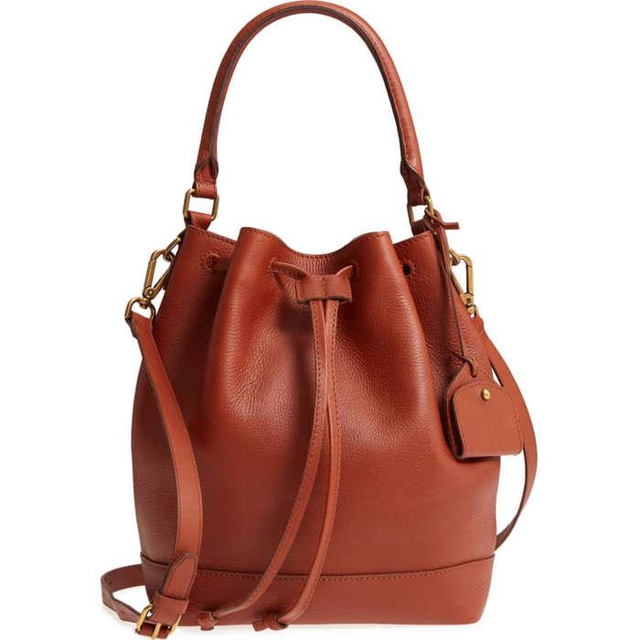 Madewell Lafayette Leather Bucket Bag