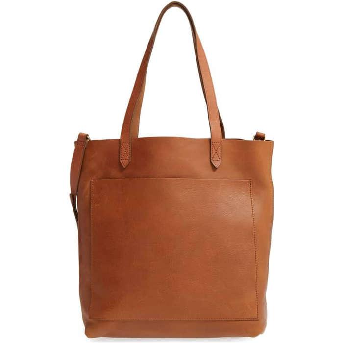 Madewell Medium Leather Transport Tote