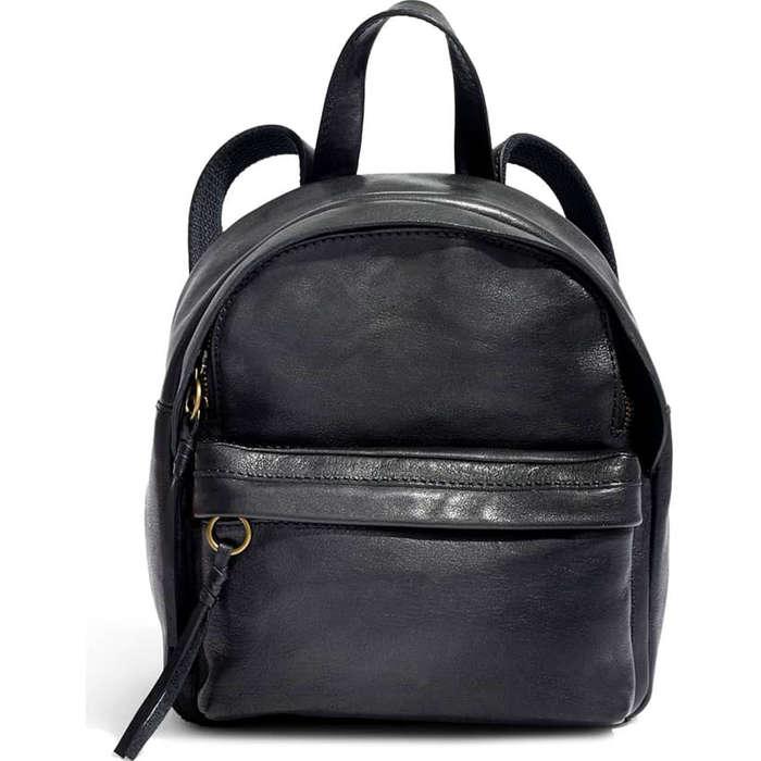 Madewell Mini Lorimer Leather Backpack