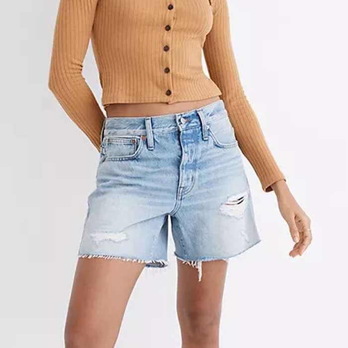 Madewell Relaxed Mid-Length Denim Shorts