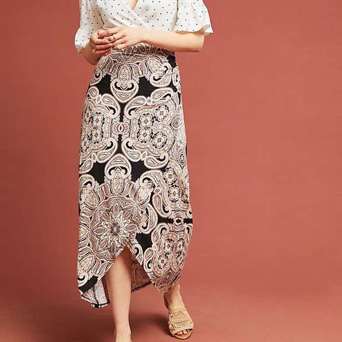 Maeve Corvo Wrap Skirt