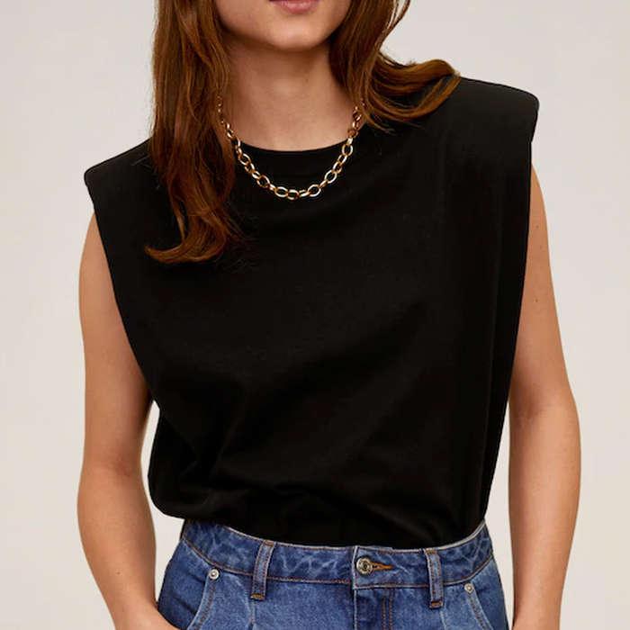 Mango Shoulder Pad T-Shirt