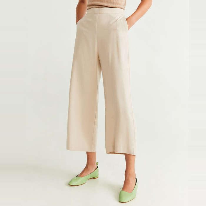 Mango Soft Culottes Pants