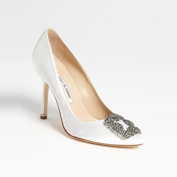 Manolo Blahnik Hangisi Jeweled Pump