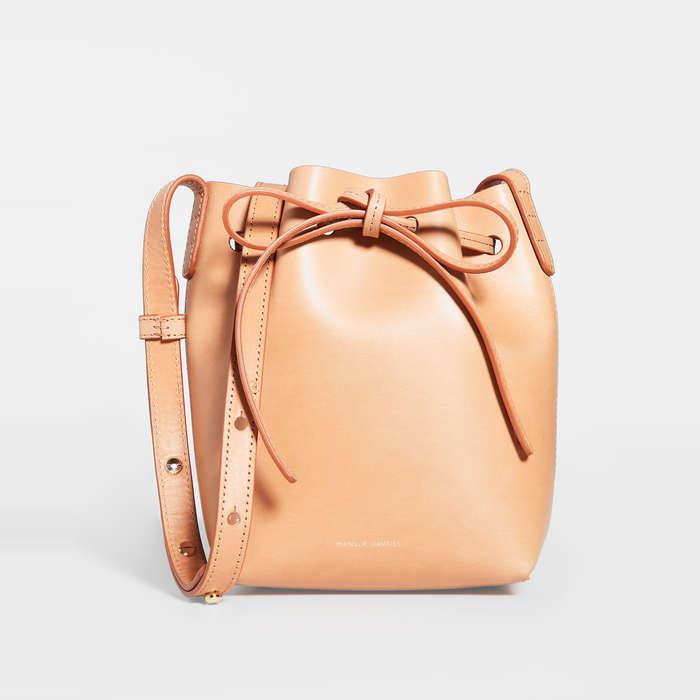 Mansur Gavriel Mini Mini Leather Bucket Bag