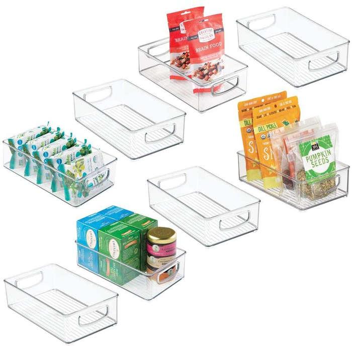 mDesign Plastic Storage Bins