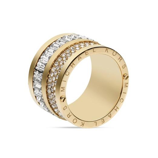 Michael Kors Pavé & Baguette Barrel Ring